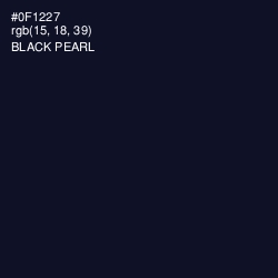 #0F1227 - Black Pearl Color Image